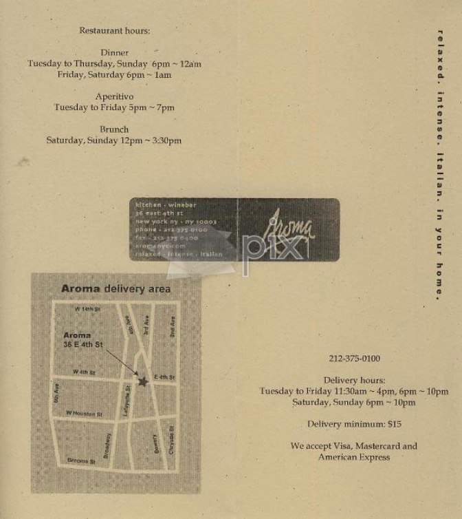 Aroma - Cypress, TX menu_pic