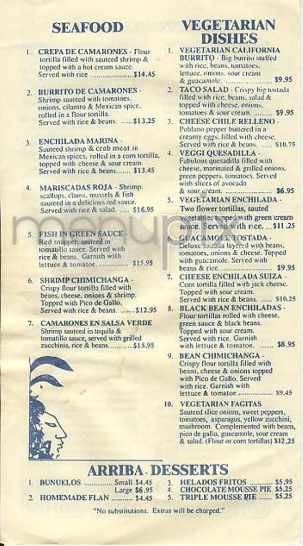 Arriba Arriba East Side - New York, NY menu_pic