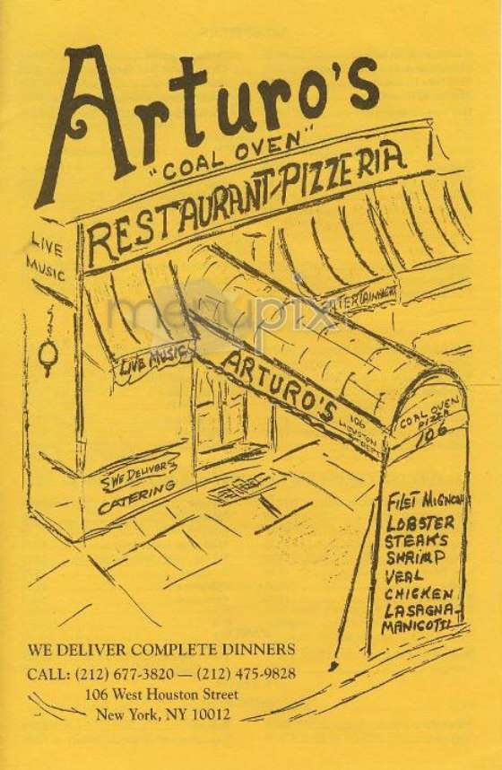 Arturo's - New York, NY menu_pic