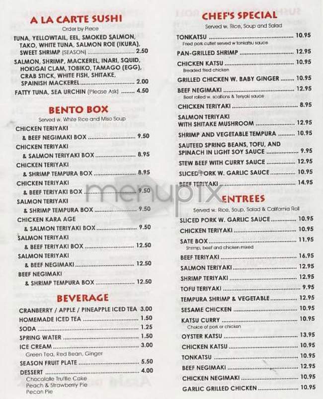 Asahi - New York, NY menu_pic