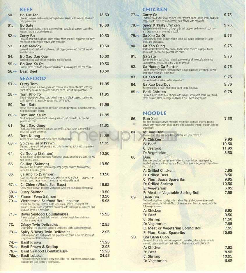 Asia Grill - New York, NY menu_pic