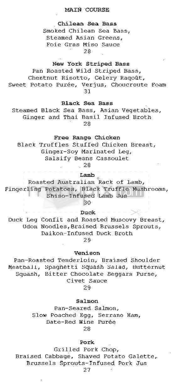 Asiate - New York, NY menu_pic