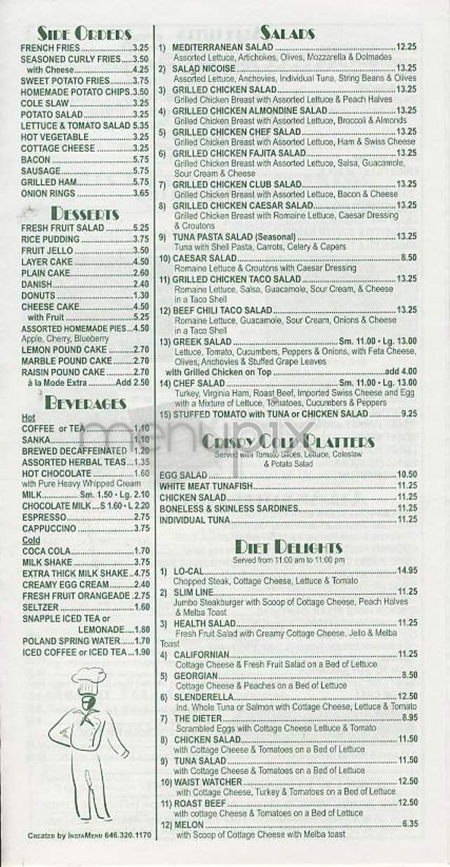 Astro - New York, NY menu_pic