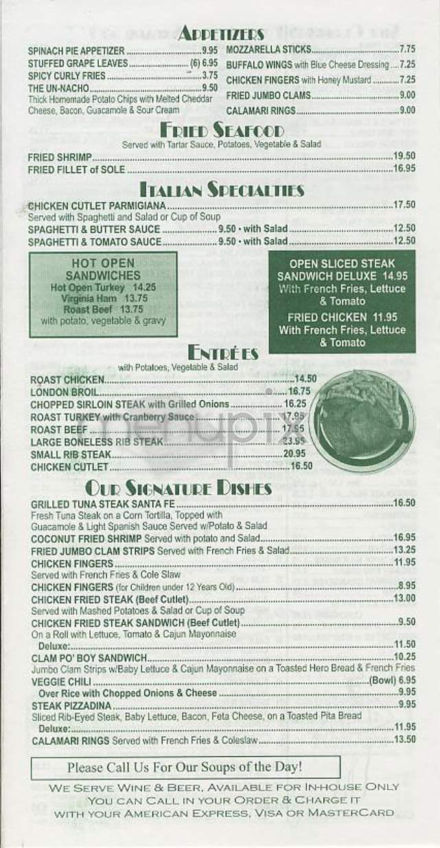 Astro - New York, NY menu_pic
