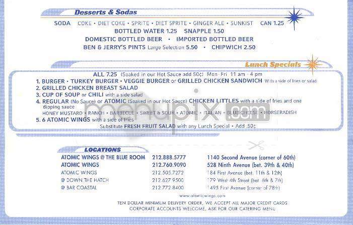 Down The Hatch - New York, NY menu_pic