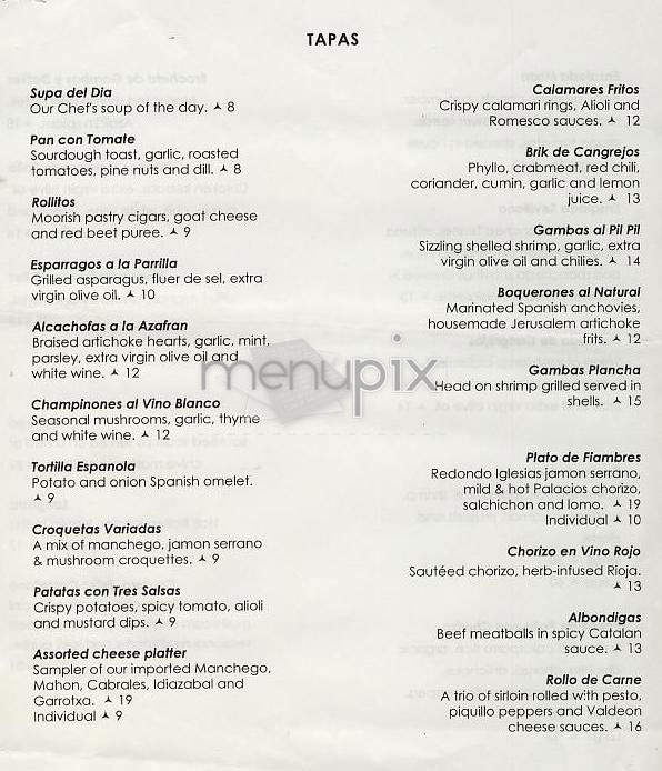 Azafran - New York, NY menu_pic