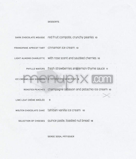BG - New York, NY menu_pic