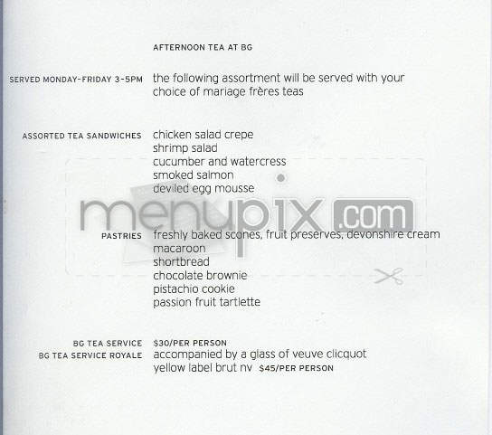 BG - New York, NY menu_pic