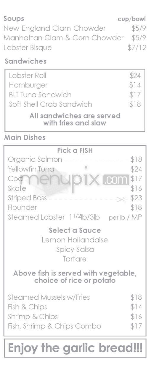 BLT Fish - New York, NY menu_pic