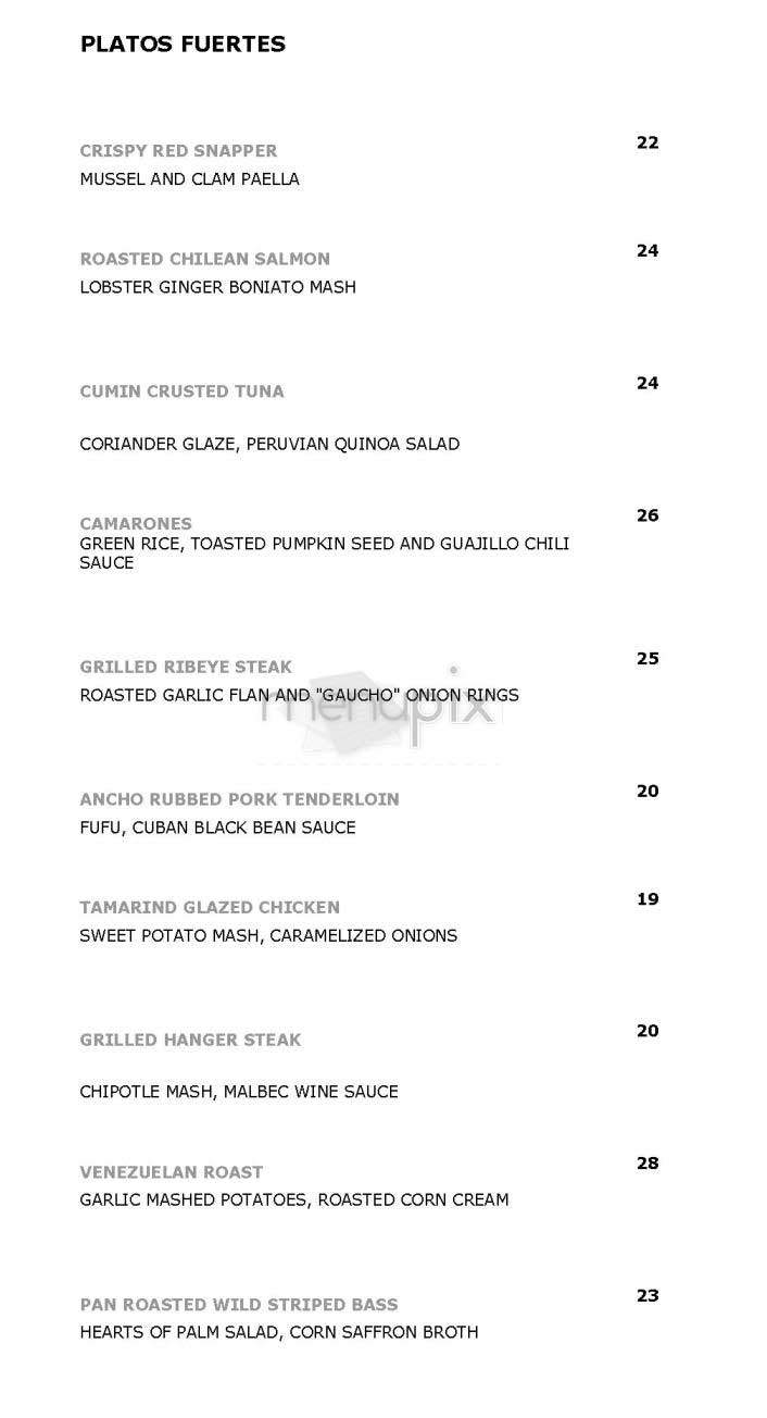 Babalu - New York, NY menu_pic