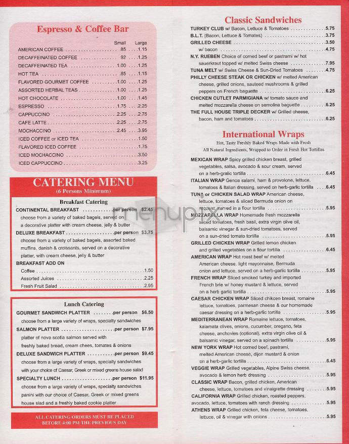 The Bagel Cafe-Ray's Pizza - New York, NY menu_pic