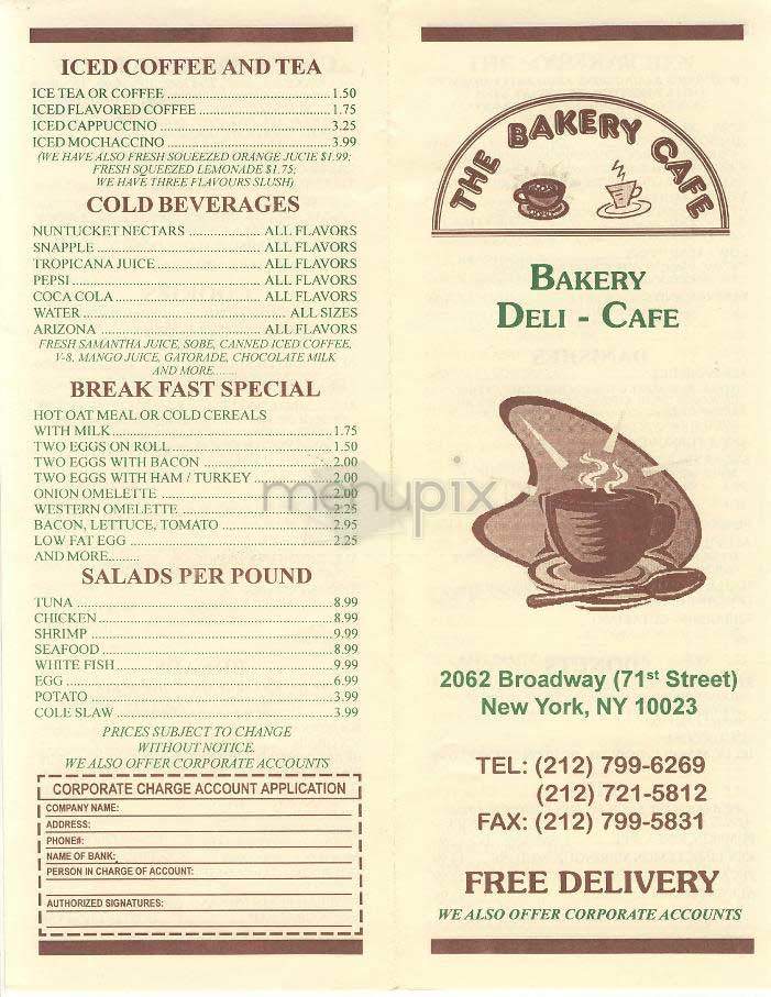 /300209/The-Bakery-Cafe-New-York-NY - New York, NY