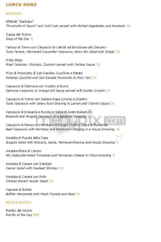 Barbaluc - New York, NY menu_pic