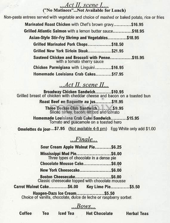Barrymore's - New York, NY menu_pic