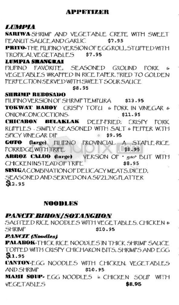 Bayan Cafe - New York, NY menu_pic