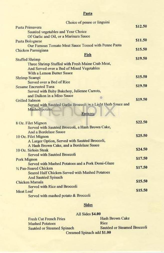 Beach Cafe - Myrtle Beach, SC menu_pic