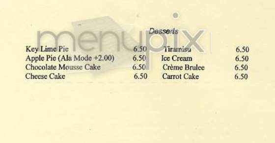 Beach Cafe - Myrtle Beach, SC menu_pic