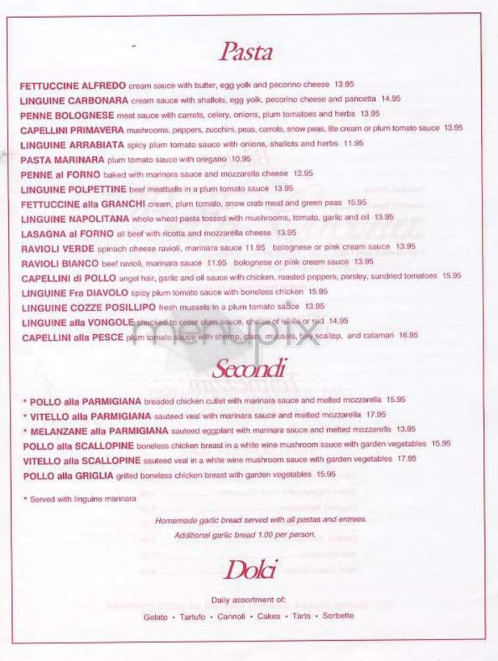 Bella Cucina - Parry Sound, ON menu_pic
