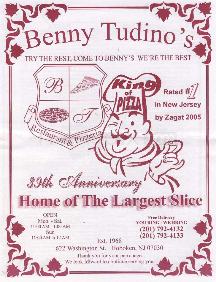 /305233/Benny-Tudinos-Hoboken-NJ - Hoboken, NJ