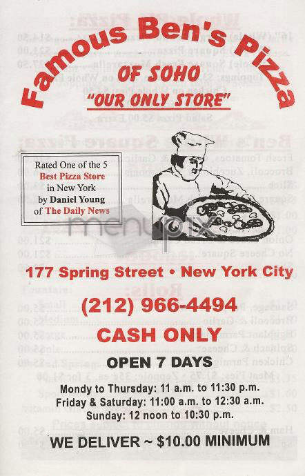 /300287/Famous-Bens-Pizza-New-York-NY - New York, NY