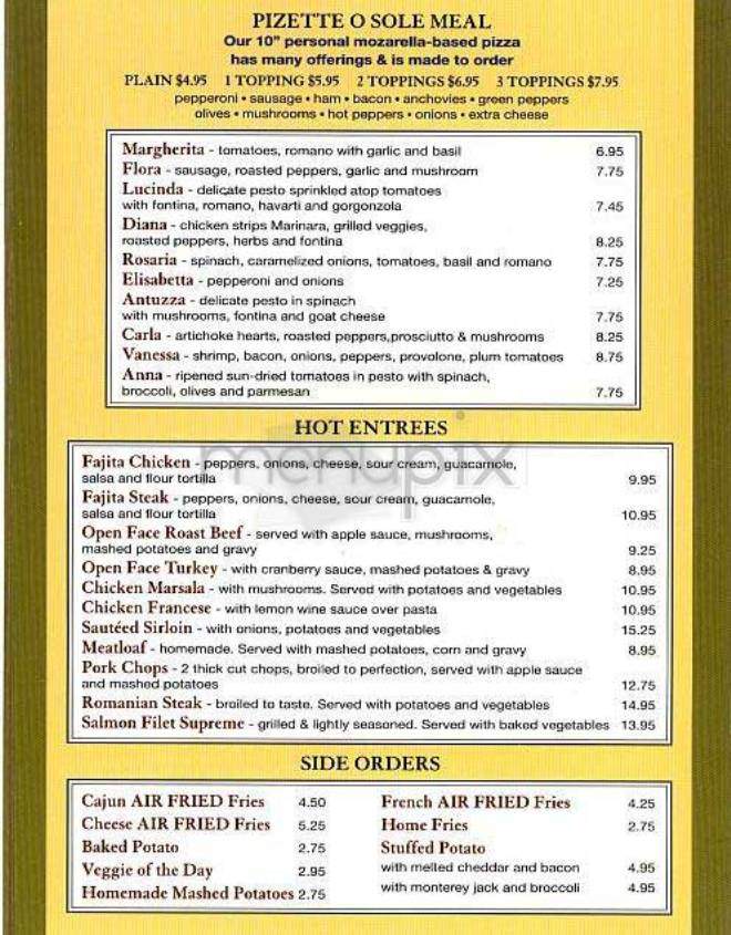 Benvenuto Cafe - New York, NY menu_pic