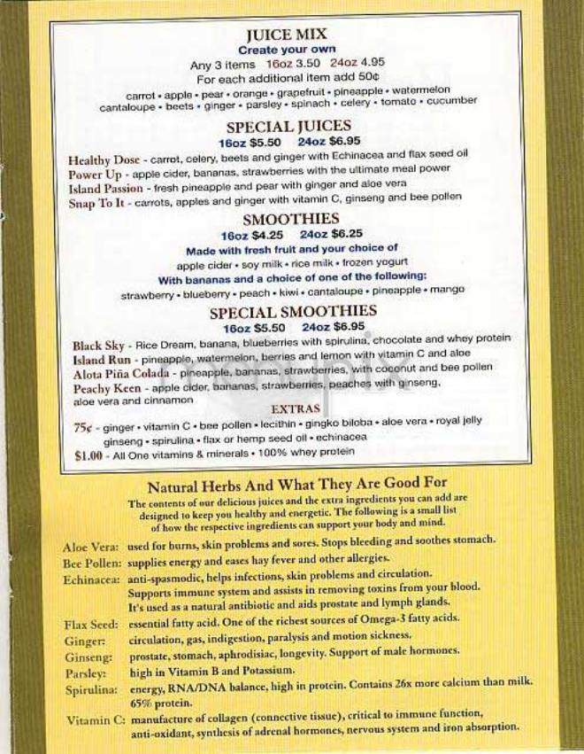 Benvenuto Cafe - New York, NY menu_pic