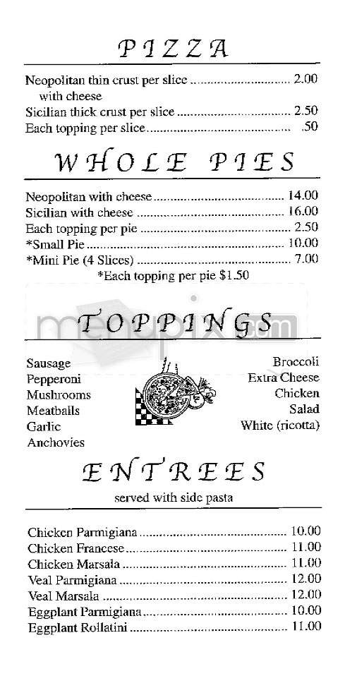 Best Pizza on First - New York, NY menu_pic