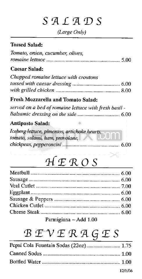 Best Pizza on First - New York, NY menu_pic
