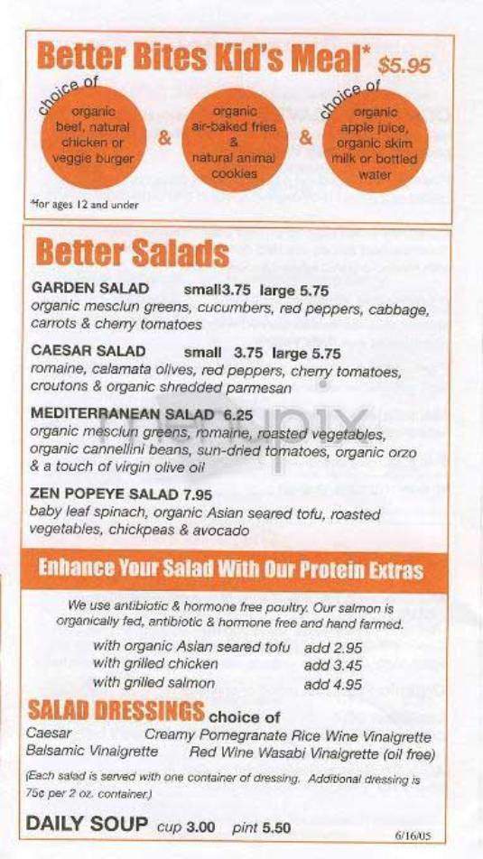 Better Burger NYC - New York, NY menu_pic