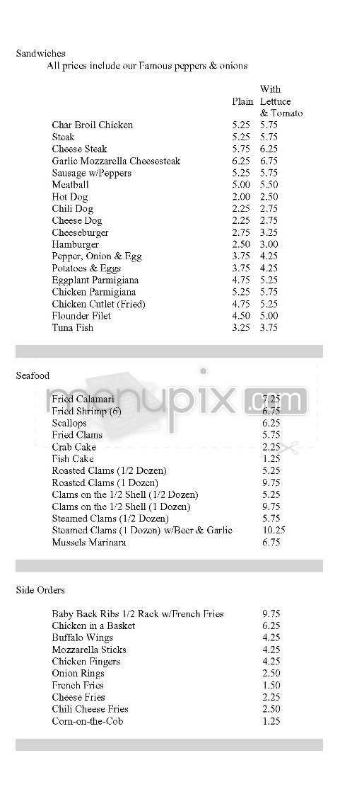 Biggies Clam Bar - Hoboken, NJ menu_pic