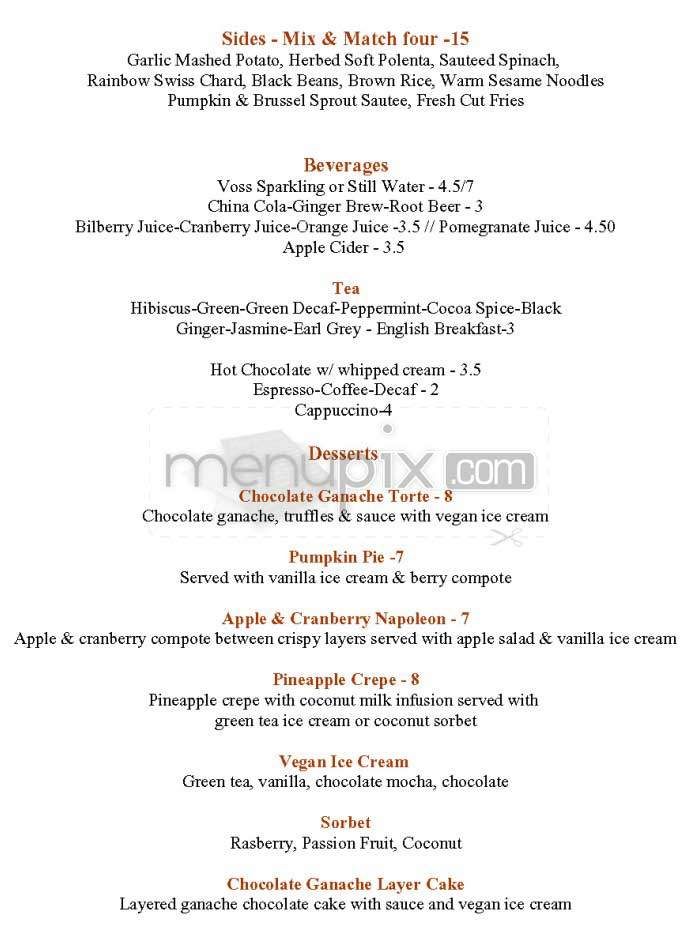 Blossom - New York, NY menu_pic