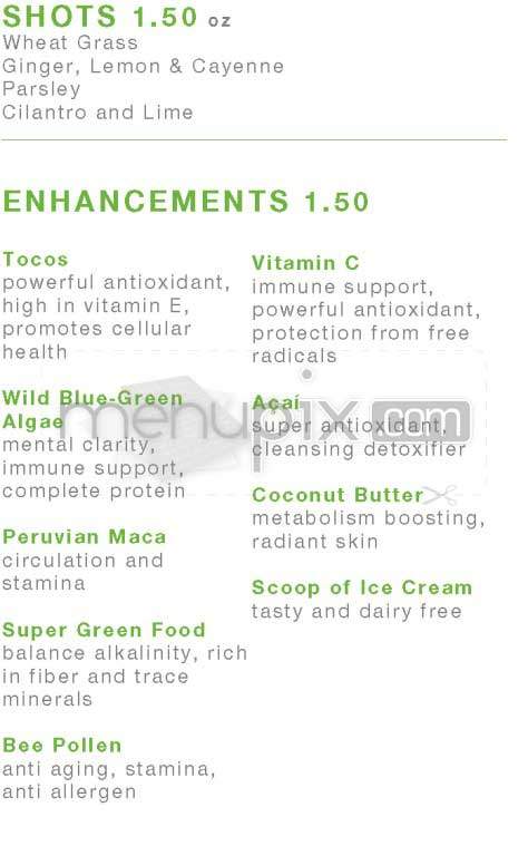 Blue-Green - New York, NY menu_pic