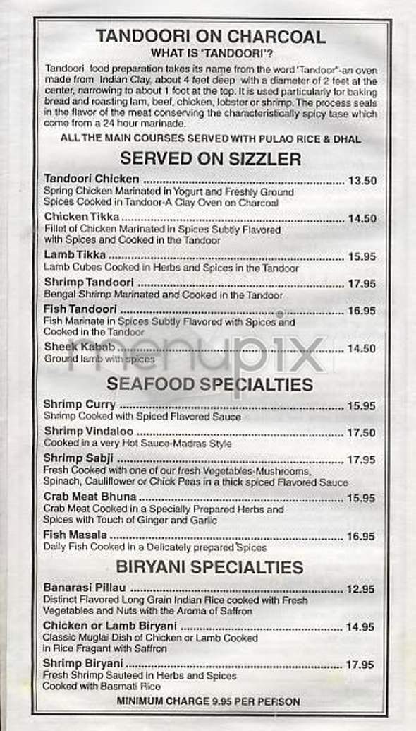 Bombay Masala - New York, NY menu_pic