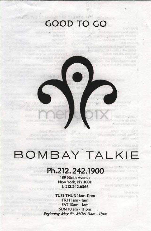 /300391/Bombay-Talkie-New-York-NY - New York, NY