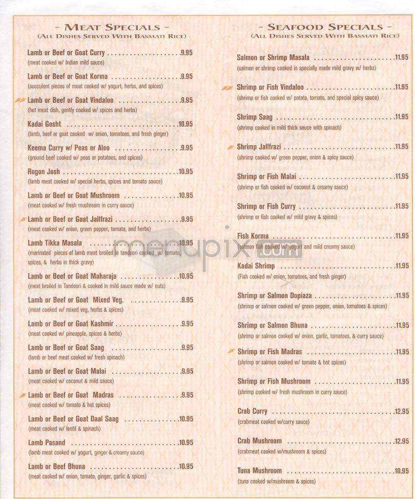 Bombay Express - New York, NY menu_pic