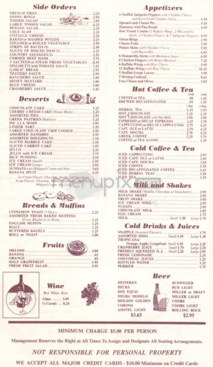 /304258/Bon-Vivant-Diner-New-York-NY - New York, NY