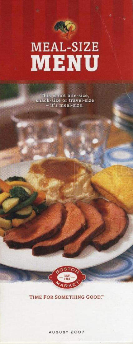 Boston Market - New York, NY menu_pic