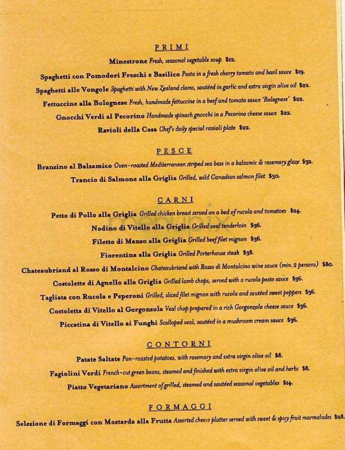 Bottega Del Vino - New York, NY menu_pic