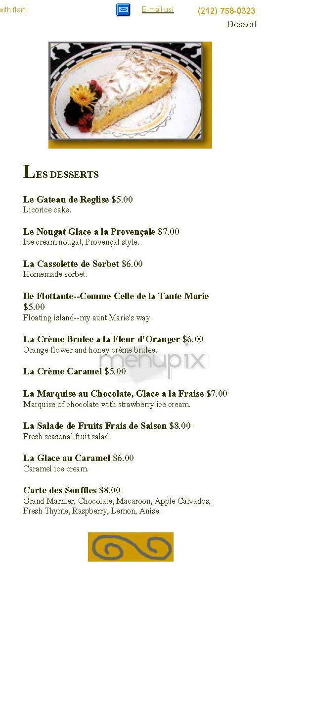 Bouterin - New York, NY menu_pic