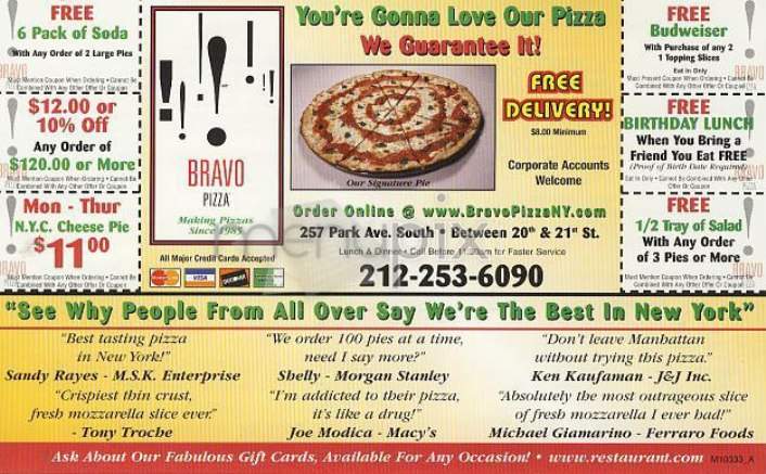/300410/Bravo-Pizza-New-York-NY - New York, NY