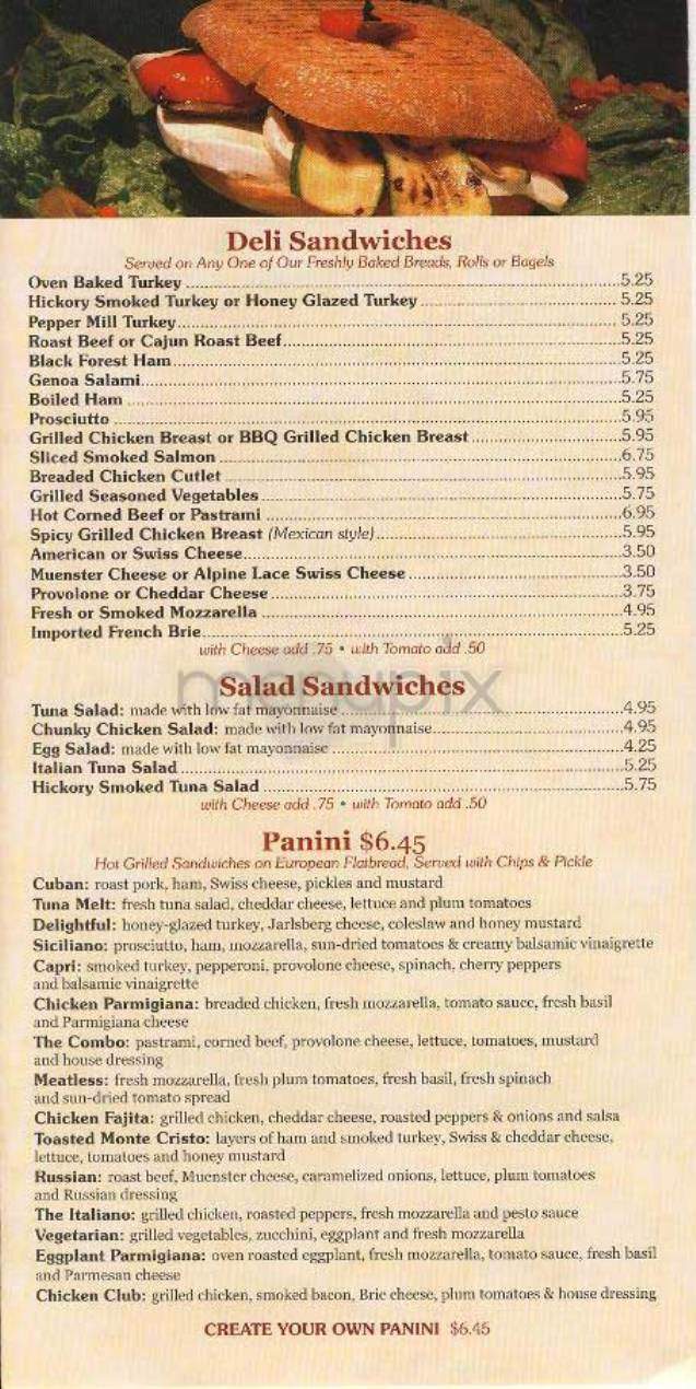 The Bread Factory - New York, NY menu_pic