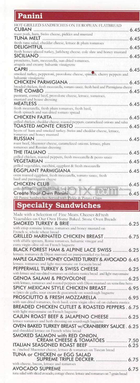 Bread and Pastry Cafe - New York, NY menu_pic