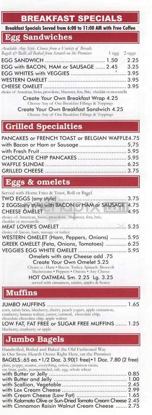 Bread and Pastry Cafe - New York, NY menu_pic