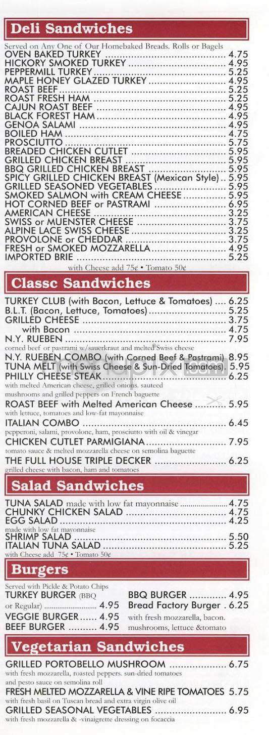 Bread and Pastry Cafe - New York, NY menu_pic