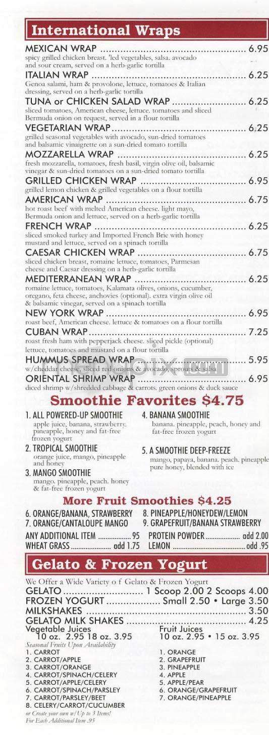 Bread and Pastry Cafe - New York, NY menu_pic