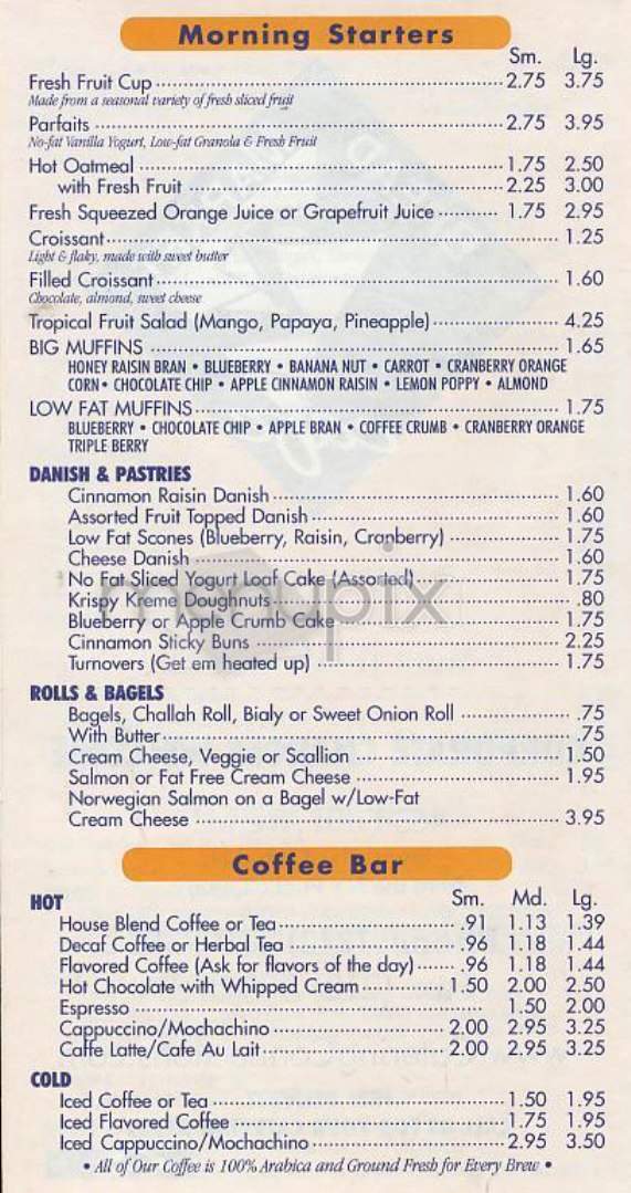 Bread Market Cafe - New York, NY menu_pic