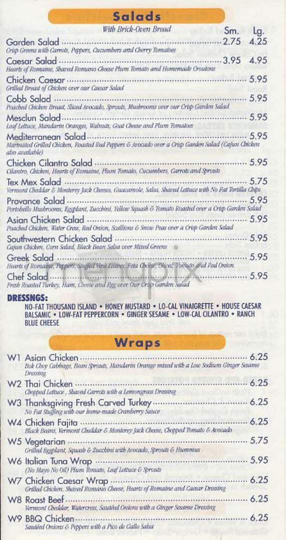 Bread Market Cafe - New York, NY menu_pic
