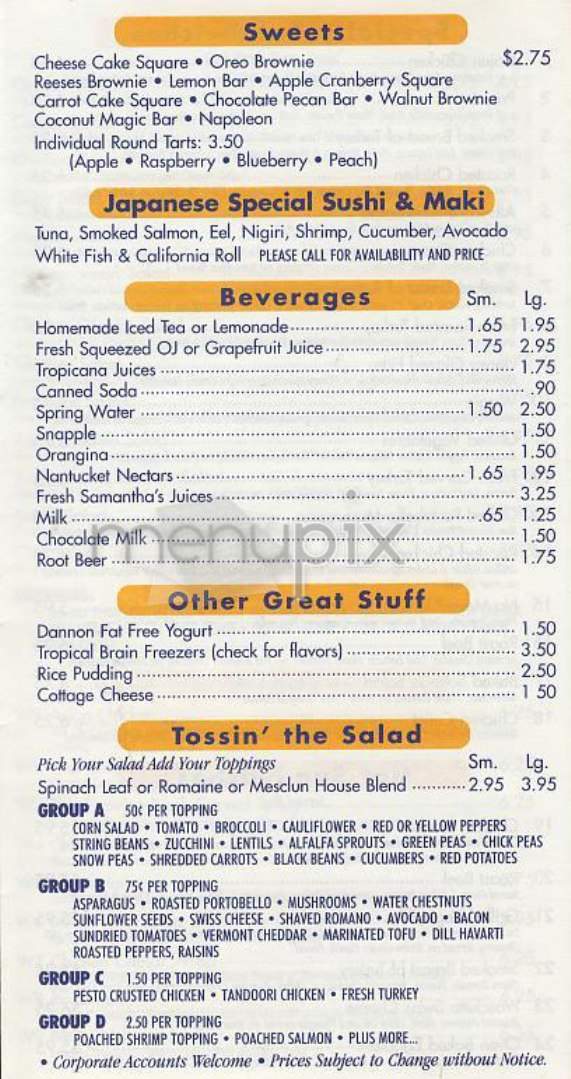 Bread Market Cafe - New York, NY menu_pic