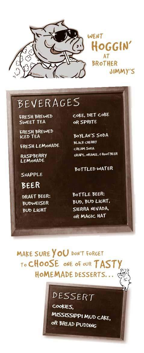 Brother Jimmy's - New York, NY menu_pic
