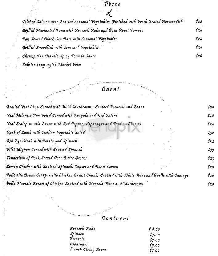 Bruno - New York, NY menu_pic